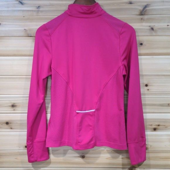 Adidas Pink 1/2 Zip Long Sleeve Top Medium - Picture 6 of 12